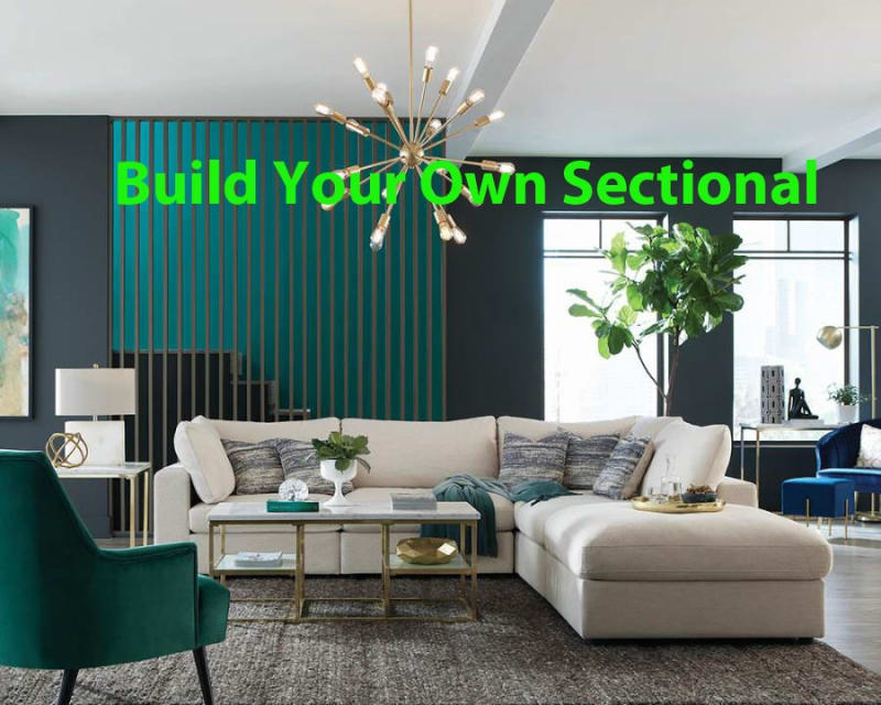 Serene Beige Linen Blend Fabric BUILD YOUR OWN Sectional by Coaster - 551321-B