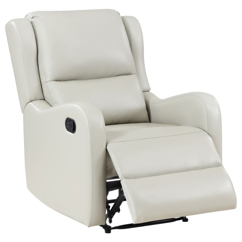 Kelsey Upholstered English Arm Recliner Chair in Ivory by Coaster - COA-609373