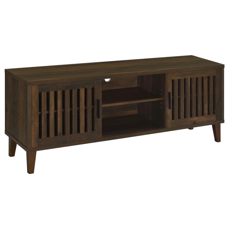 Sedona 60"Inch 2-Door Wood TV Stand in Dark Pine Finish by Coaster - COA-701982