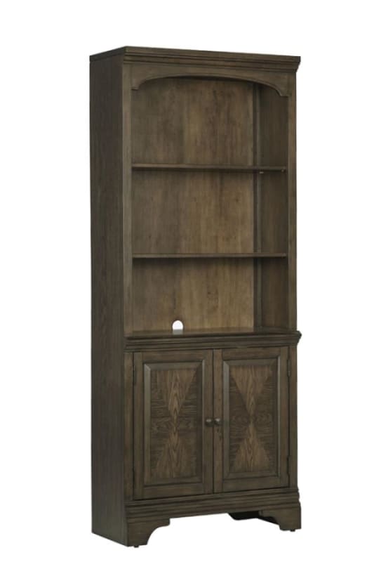 Hartshill Door Bookcase in Burnished Oak Finish by Coaster - 881286