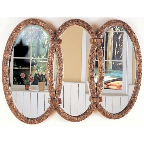 飾り額 Triplet Mirror in Antique Bronze Finish by Coaster - 900178