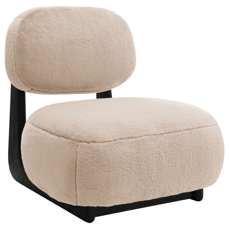 Duffie Upholstered Armless Accent Chair in Camel and Black by Coaster - COA-903097
