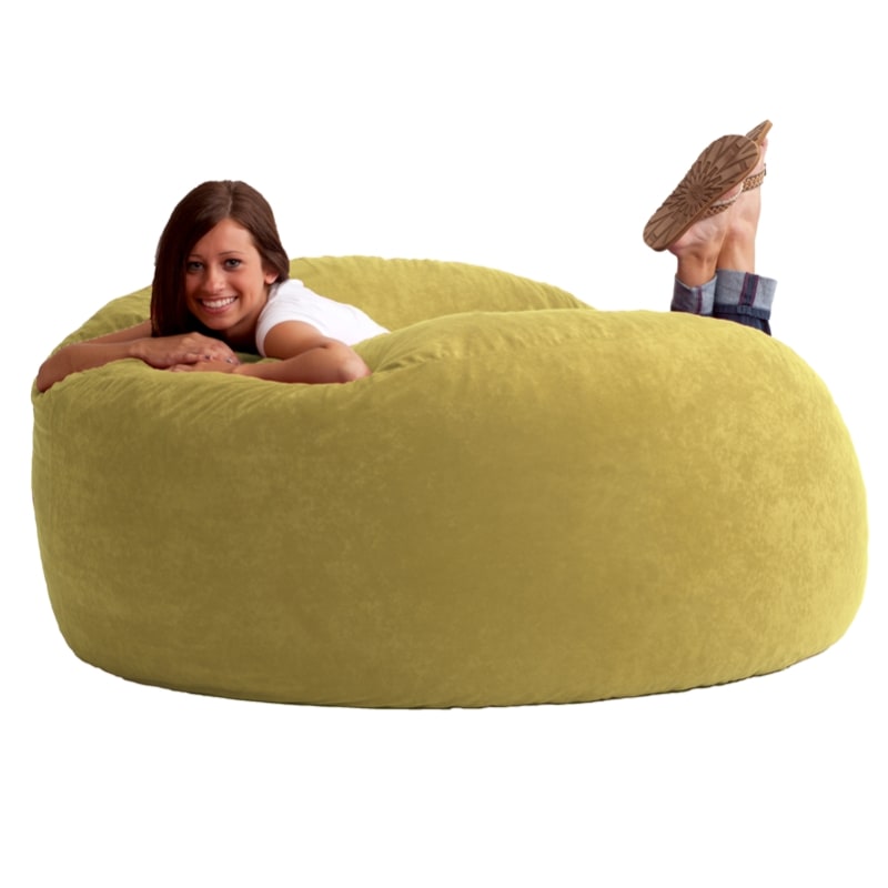 5' King Fuf Bean Bag Chair in Comfort Suede Fabric by Comfort