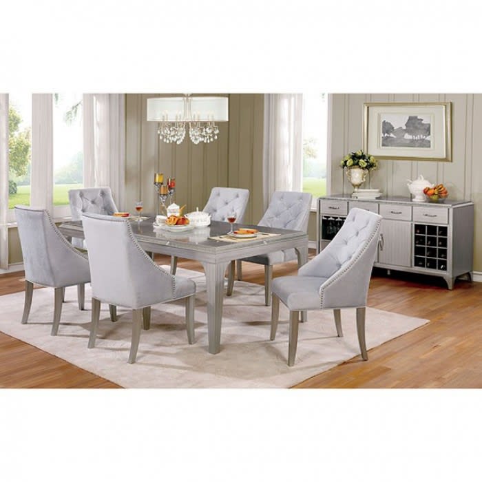 Diocles 7 Piece Dining Room Set by Furniture of America - FOA-CM3020T