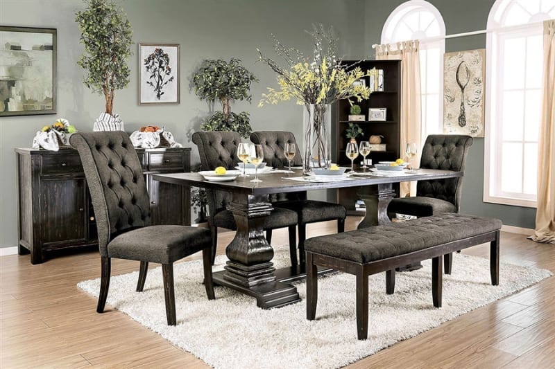 Nerissa 7 Dining Room Set by Furniture of America - FOA-CM3840T
