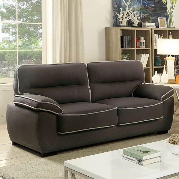 Elly Sofa in Graphite by Furniture of America - FOA-CM6504-SF