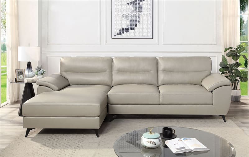 Mohlin Sectional Sofa in Taupe Finish by Furniture of America - FOA-CM6747TP