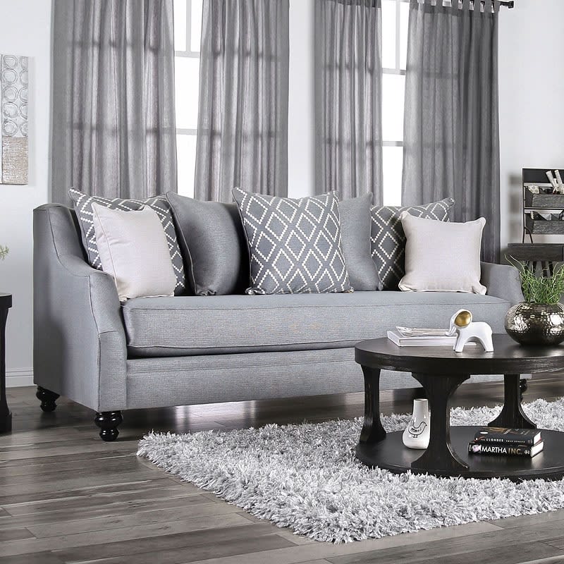 Nefyn Sofa&nbsp;in&nbsp;Gray&nbsp;by&nbsp;Furniture&nbsp;of&nbsp;America&nbsp;-&nbsp;FOA-SM2670-SF
