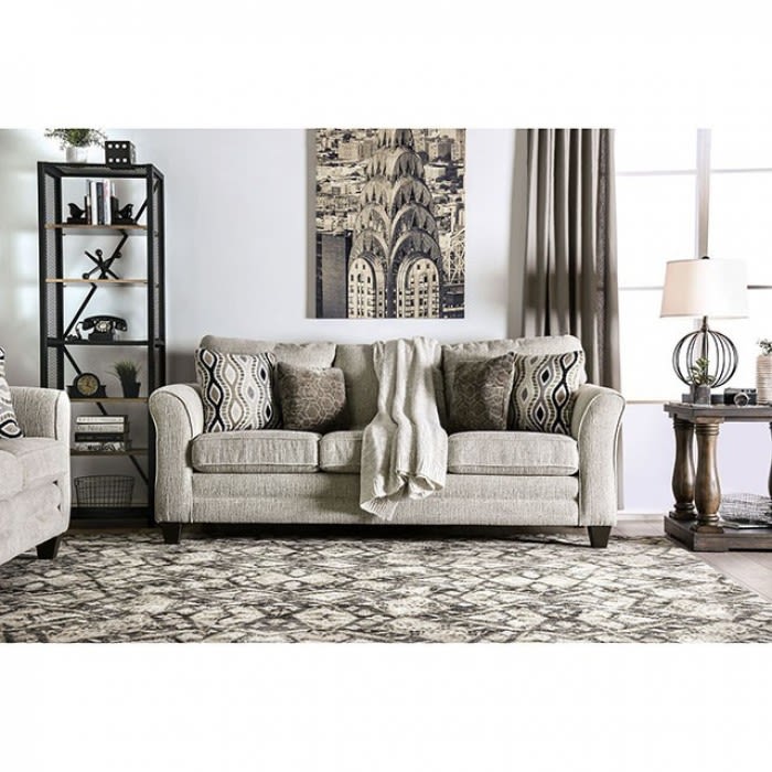 Aleah Sofa&nbsp;in&nbsp;Light Gray&nbsp;by&nbsp;Furniture&nbsp;of&nbsp;America&nbsp;-&nbsp;FOA-SM4110-SF