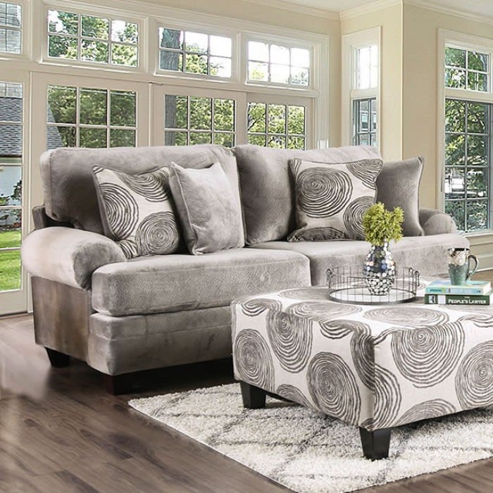 Bonaventura Sofa in Gray by Furniture of America - FOA-SM5142GY-SF