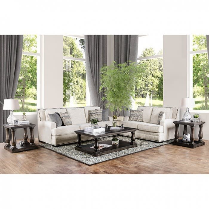 Osvaldo Sofa&nbsp;in&nbsp;Ivory&nbsp;by&nbsp;Furniture&nbsp;of&nbsp;America&nbsp;-&nbsp;FOA-SM5188-SF