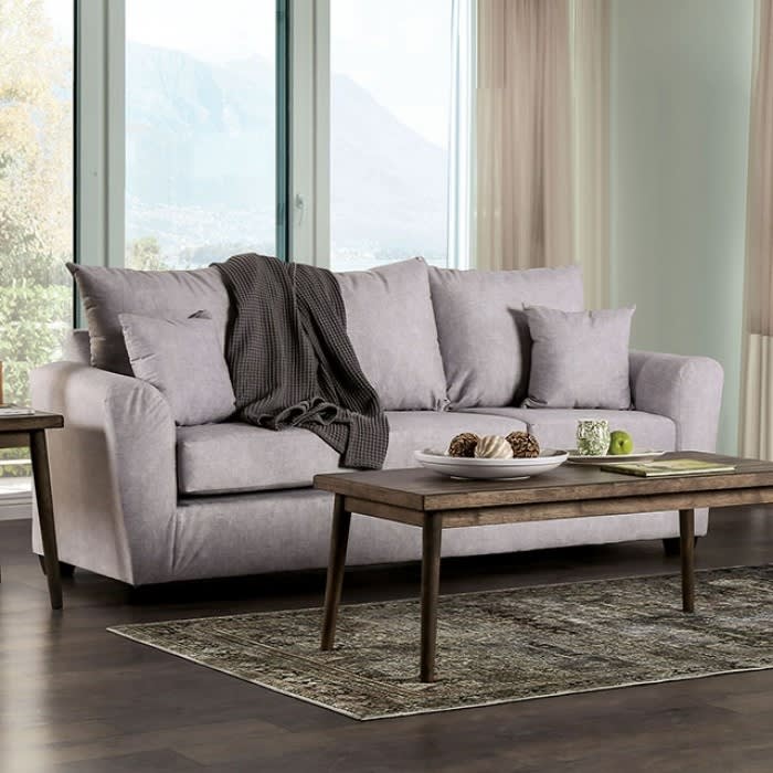 Croydon Sofa in Light Gray Finish by Furniture of America - FOA-SM7755-SF