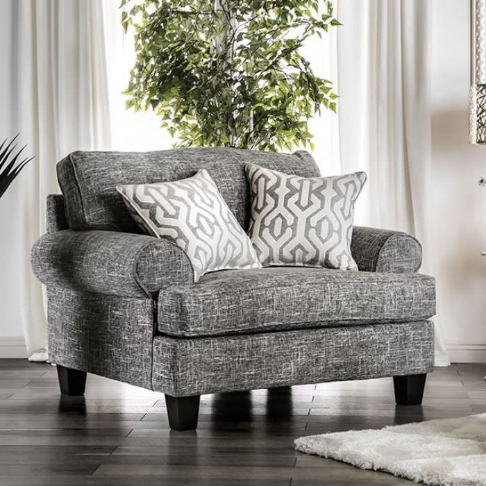 Pierpont Chair in Gray by Furniture of America - FOA-SM8012-CH