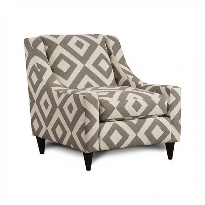 Parker Chair in Ivory with Diamond Pattern by Furniture of America - FOA-SM8563-CH-SC