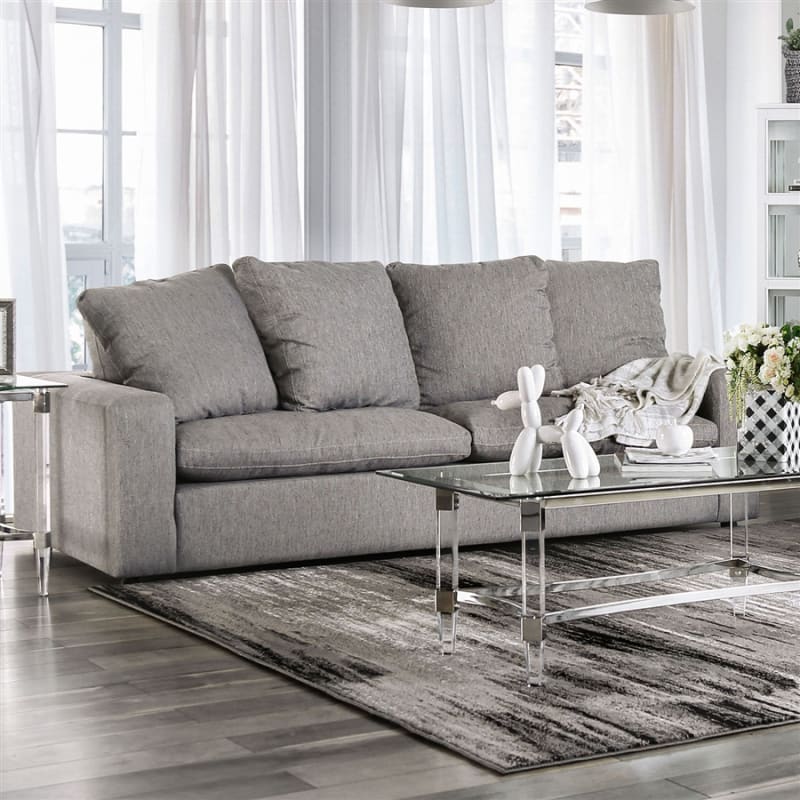 Acamar Sofa in Gray by Furniture of America - FOA-SM9104-SF
`