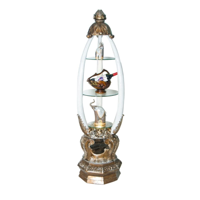 Antique Silver & Antique Gold Finished Accent Display by Homey Design - HD-1203