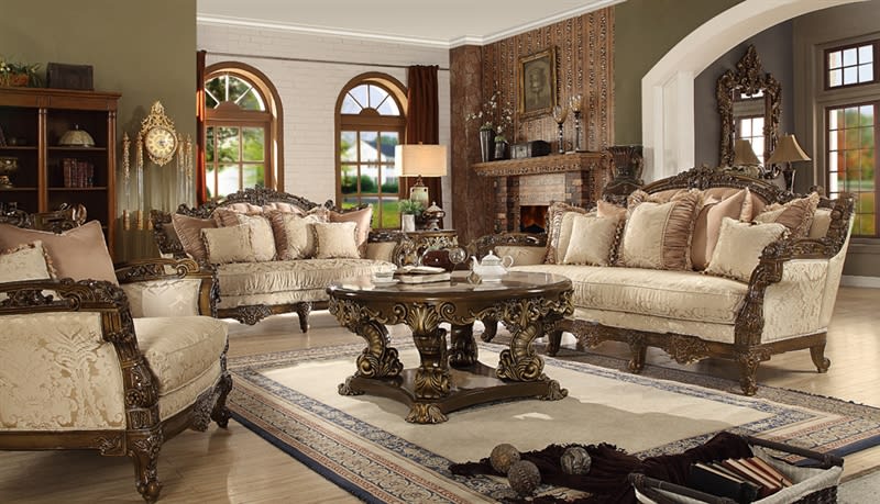 Traditional European Style Upholstery Chair by Homey Design - HD-1609-C