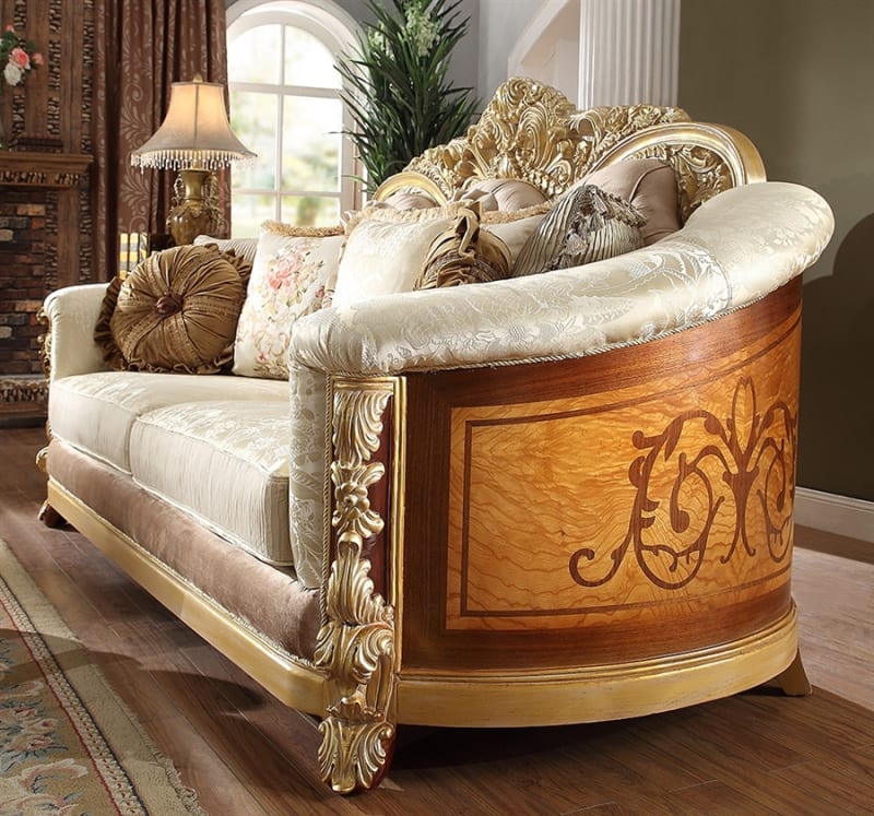 Traditional Elegant Upholstery Loveseat by Homey Design - HD-821-L