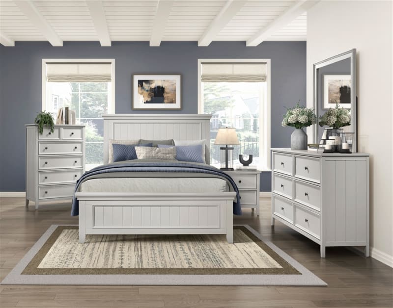 Donahue 6 Piece Queen Bedroom Set in Off-White Finish by Home Elegance - HEL-1581
