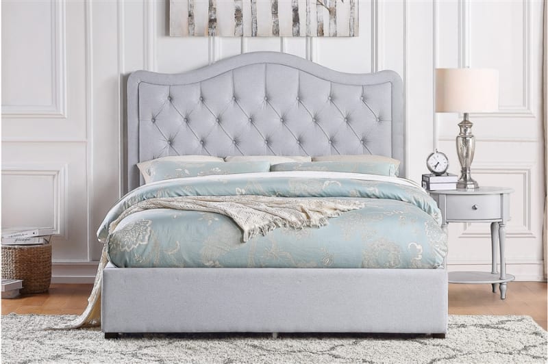 Toddrick Queen Bed in Gray Finish by Home Elegance - HEL-1642-1