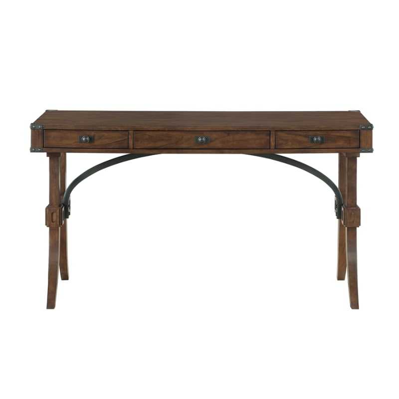 Frazier Park Writing Desk in Brown Cherry by Home Elegance - HEL-1649-16
