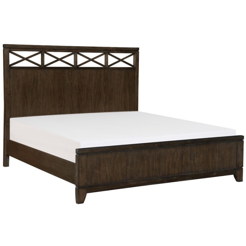 Griggs Queen Bed in Dark Brown by Home Elegance - HEL-1669-1