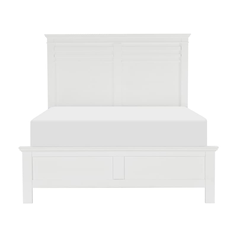Blaire Farm Queen Bed in White by Home Elegance - HEL-1675W-1
