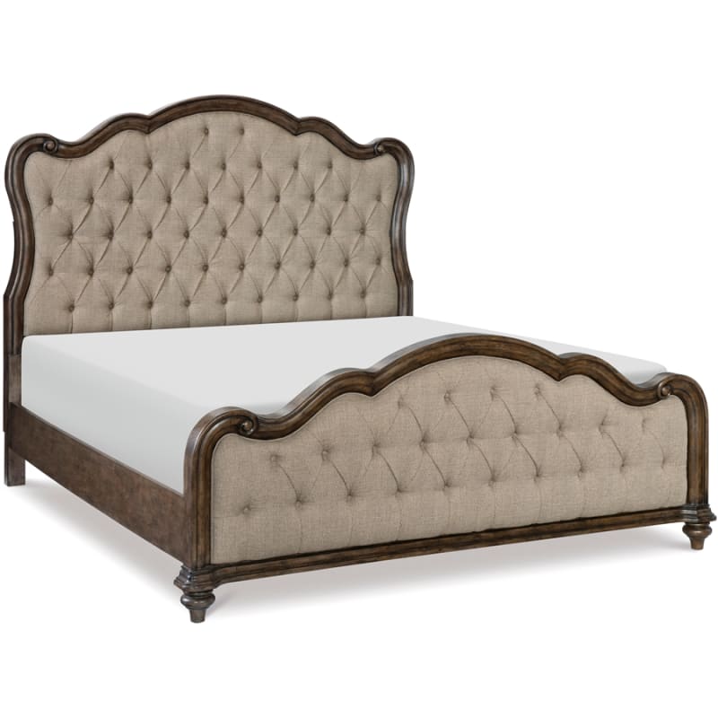 Heath Court Queen Bed in Brown by Home Elegance - HEL-1682-1