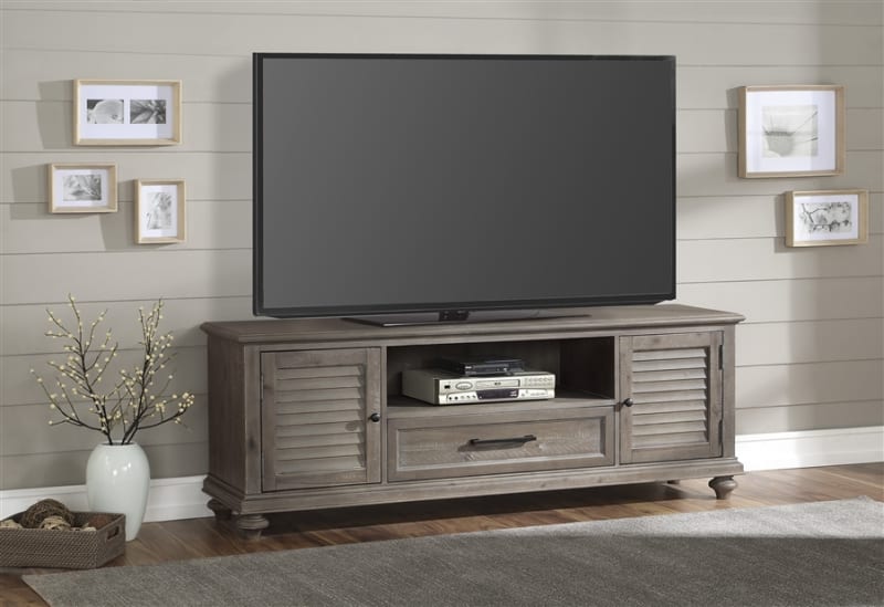 Cardano 72" TV Stand in Driftwood Light Brown by Home Elegance - HEL-16890BR-72T