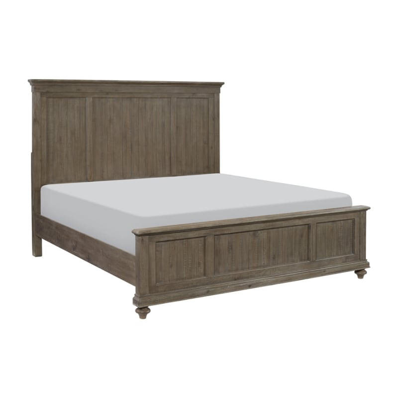 Cardano Queen Bed in Light Brown by Home Elegance - HEL-1689BR-1