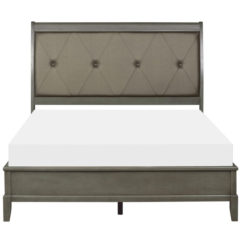 Cotterill Queen Bed in Gray by Home Elegance - HEL-1730GY-1