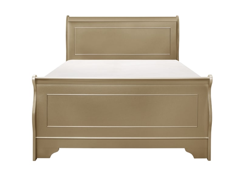 Abbeville Queen Bed in Gold by Home Elegance - HEL-1856NG-1