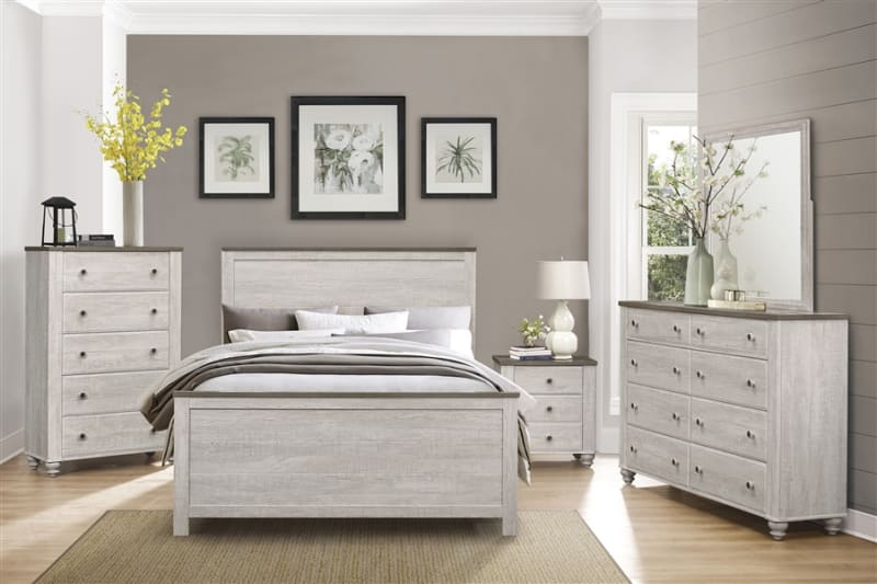 Nashville 6 Piece Bedroom Set in 2-Tone by Home Elegance - HEL-1903-1-4