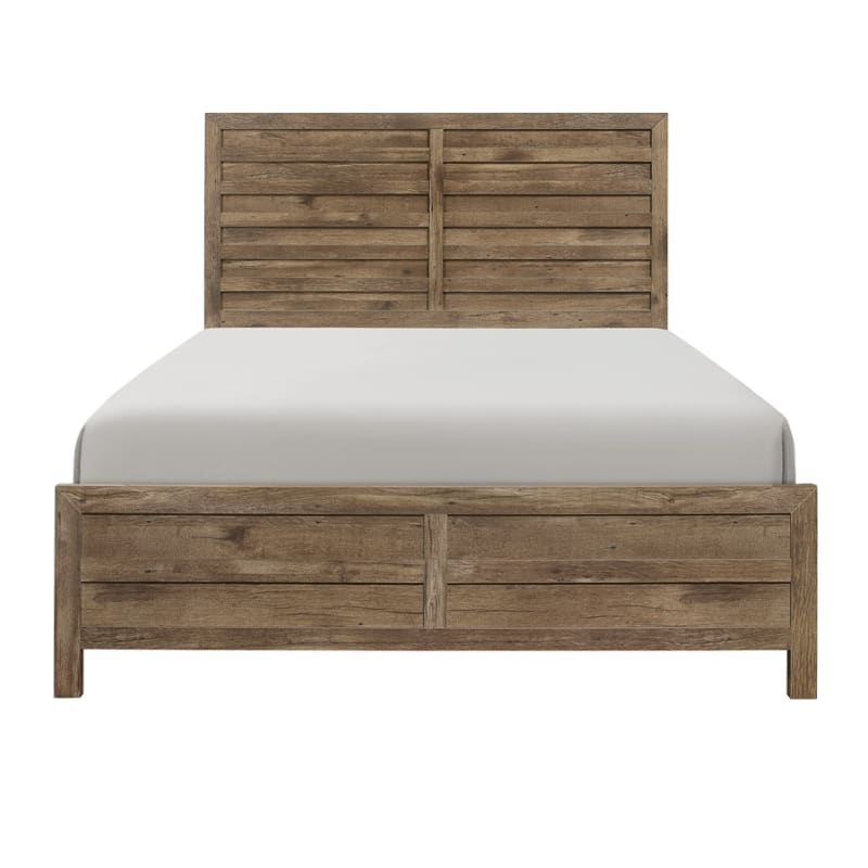 Mandan Queen Bed in Weathered Pine by Home Elegance - HEL-1910-1