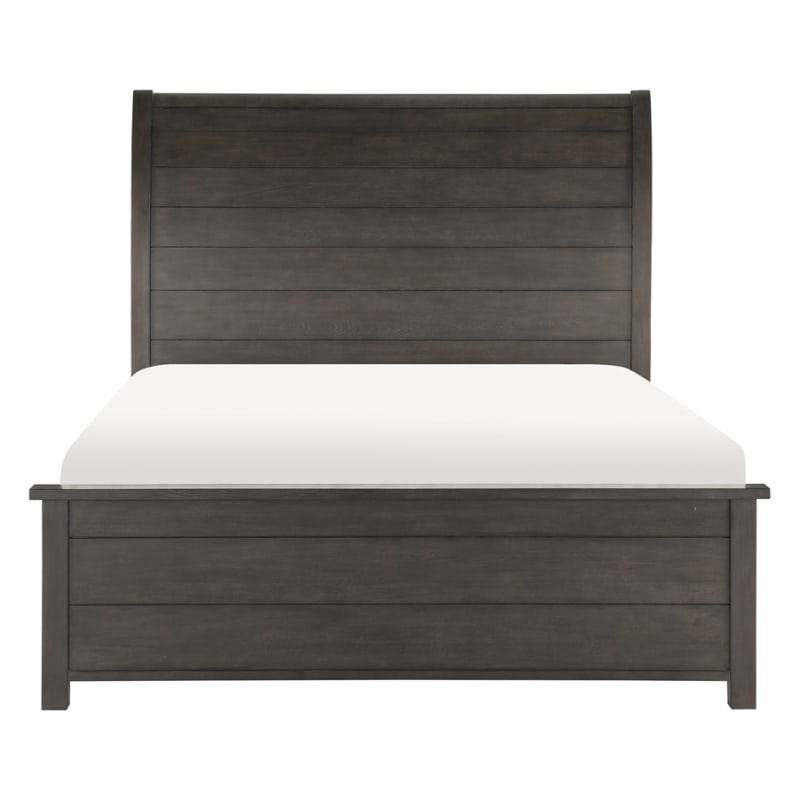 Hebron Queen Bed in Dark Cherry by Home Elegance - HEL-1923-1
