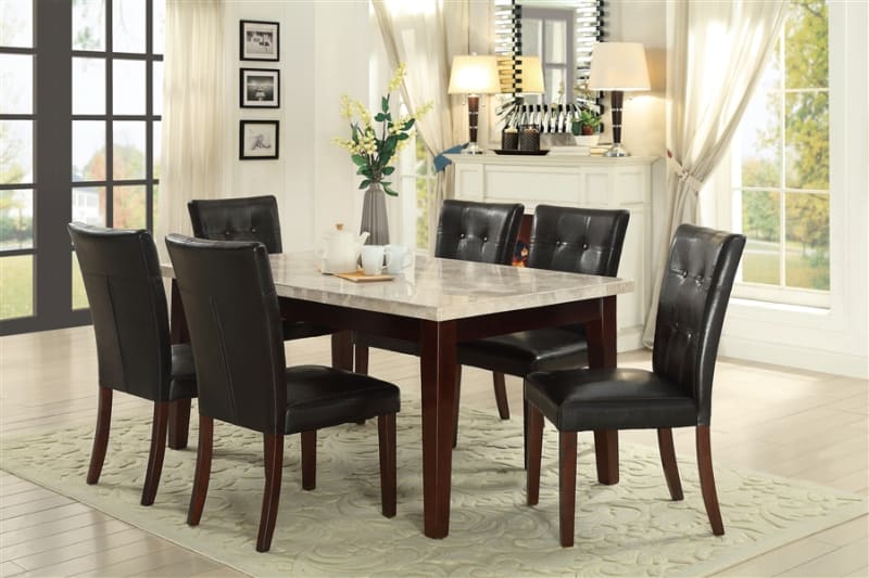 Decatur 5 Piece Dining Set in Espresso by Home Elegance - HEL-2456-64WM-5