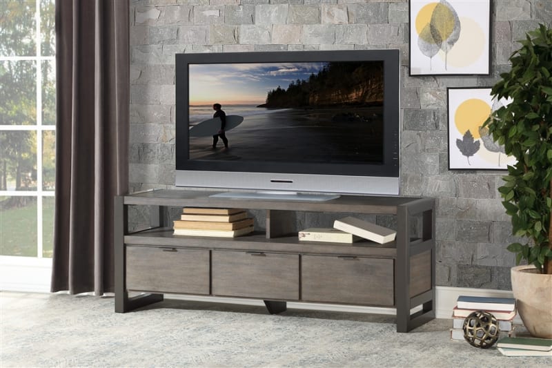 Prudhoe 58" TV Stand in 2-Tone by Home Elegance - HEL-4550-58T