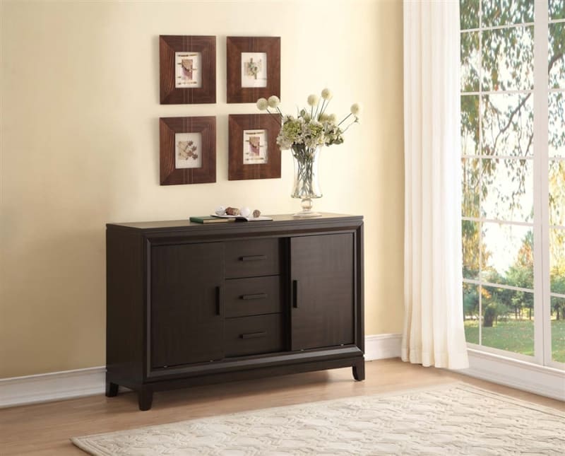 Kavanaugh Server in Dark Brown by Home Elegance - HEL-5409RF-40