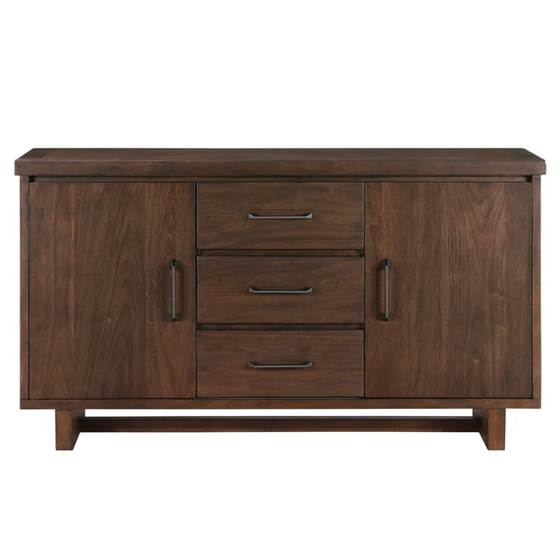 Franco Modern Rustic Storage Server in Walnut Finish by Home Elegance - HEL-5414-40