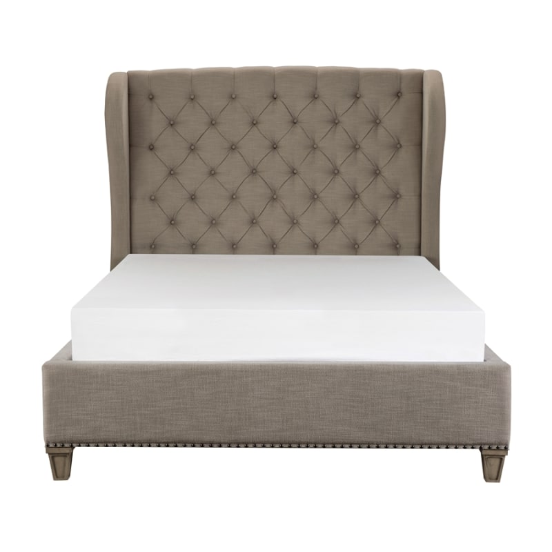 Vermillion Queen Bed in Gray Cashmere by Home Elegance - HEL-5442-1