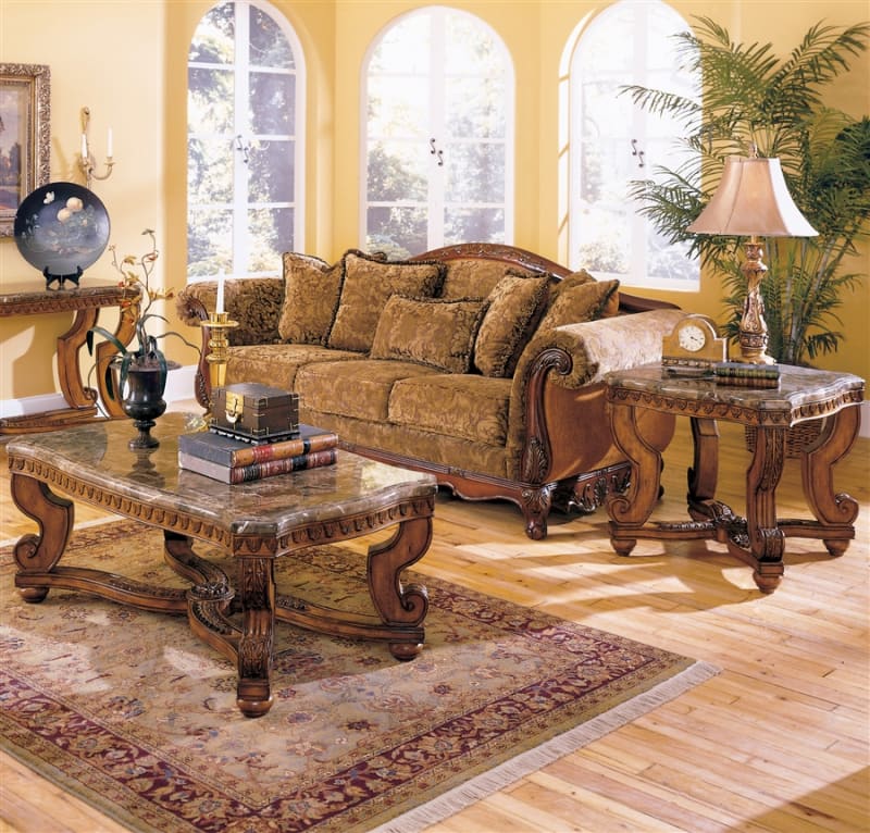 Tarantula 2 Piece Occasional Table Set in Burnish Brown Cherry by Home Elegance - HEL-5543-30