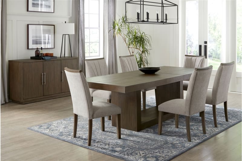 Brookings 5 Piece Dining Room Set in Brown Finish by Home Elegance - HEL-5764-96-5