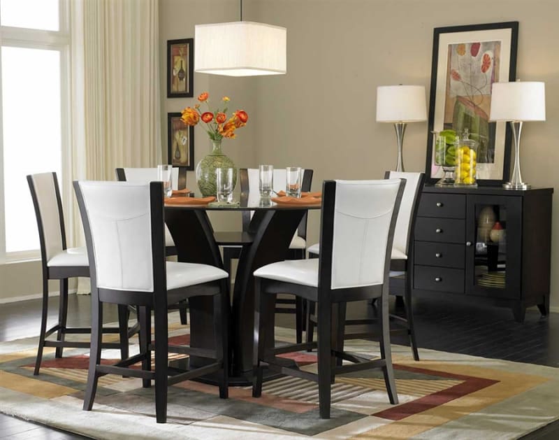 Daisy 5 Piece Round Counter Height Dining Set in Espresso by Home Elegance - HEL-710-36RD-5W