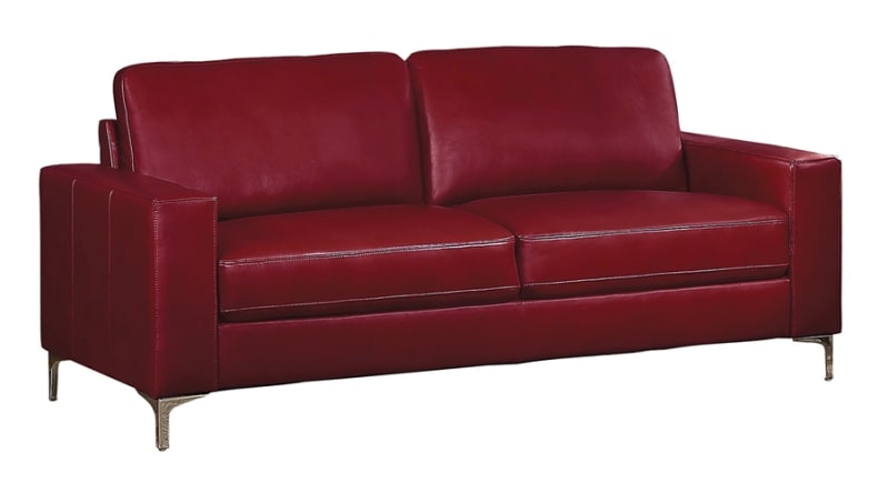 Iniko Sofa in Red by Home Elegance - HEL-8203RD-3