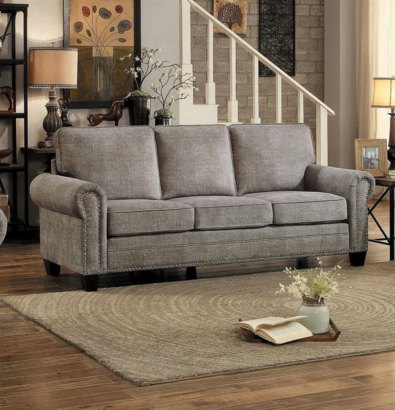 Cornelia Sofa in Sand by Home Elegance - HEL-8216SD-3