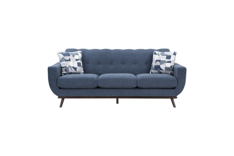 Everton Sofa in Blue Fabric by Home Elegance - HEL-8341BL-3RV