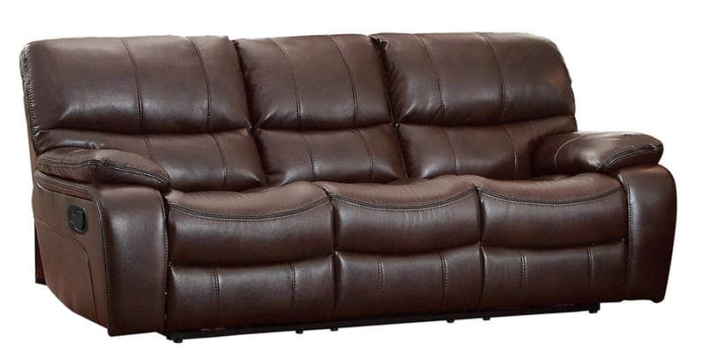 Pecos Power Double Reclining Sofa in Dark Brown by Home Elegance - HEL-8480BRW-3PW