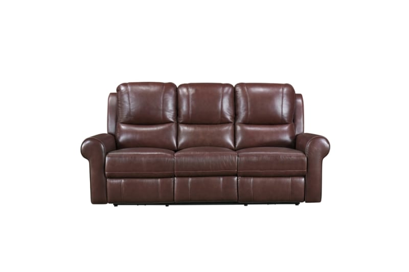 McCall Power Double Reclining Sofa in Brown Fabric by Home Elegance - HEL-8546BR-3PWH