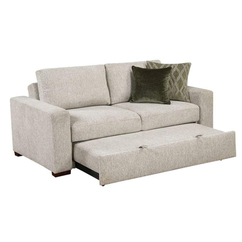 Isla Love Seat with Pull-out Bed in Sage Sand Microfiber by Home Elegance - HEL-8548-22ACLA