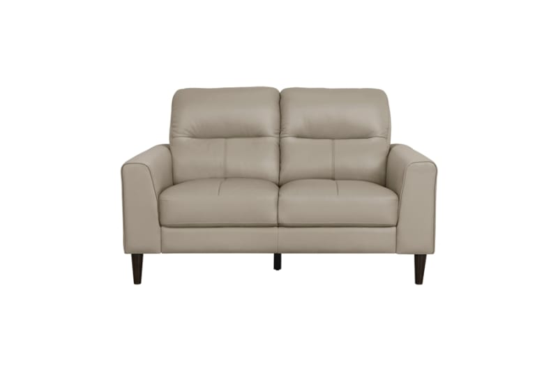 Lewes Love Seat in Latte Fabric by Home Elegance - HEL-8566LTE-2
